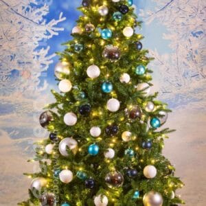 Standaard Kerstboom Aqua / Zilver