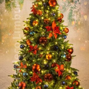 Standaard Kerstboom Koper / Blauw