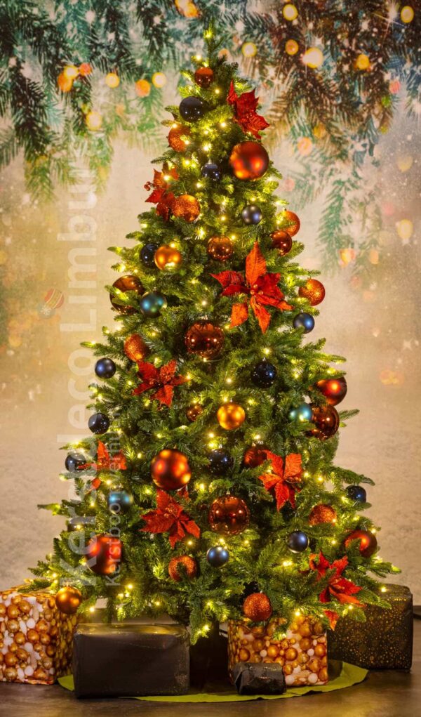 Standaard Kerstboom Koper / Blauw
